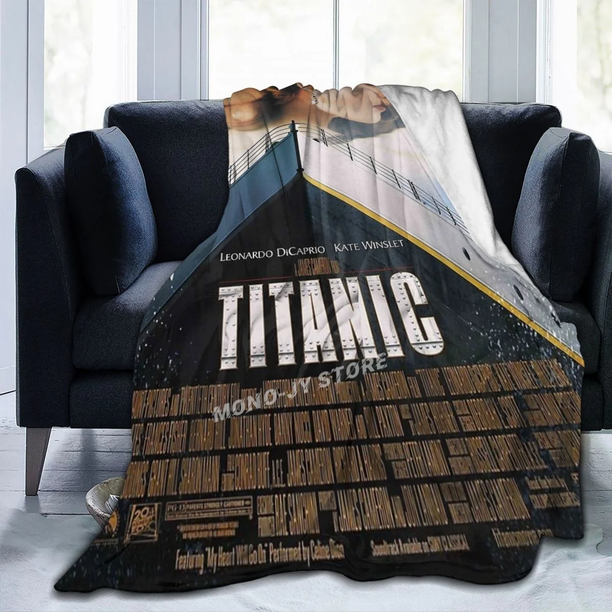 Titanic Movie Promotion Throw Blanket Sherpa Bedding soft Blankets | Дом и сад