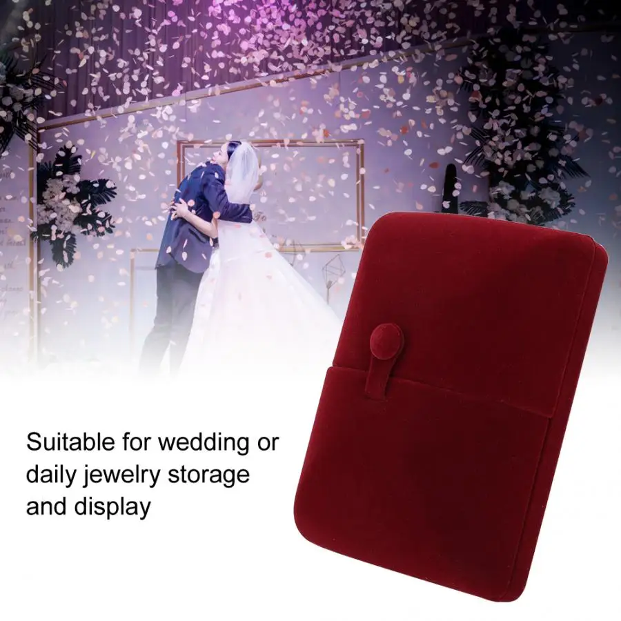 Новый элегантный двойной открытый органайзер для ювелирных изделий бордовый