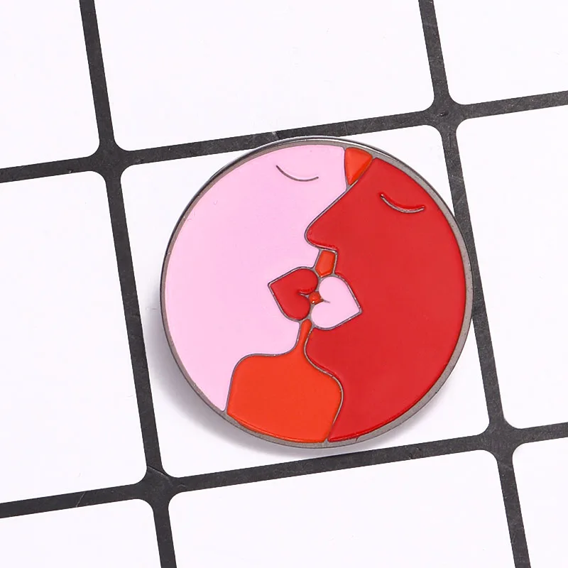 Значок для пар значок брошь на сумку одежду булавка лацкан ювелирное изделие