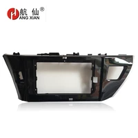 hangxian 2 din car radio fascia frame for toyota corolla 2014 car dvd player panel dash kit installation frame trim bezel