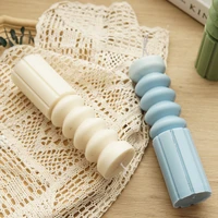 geometric stripe cylindrical candle acrylic mold diy roman column shaped wax plaster moulds soap making home party decoration
