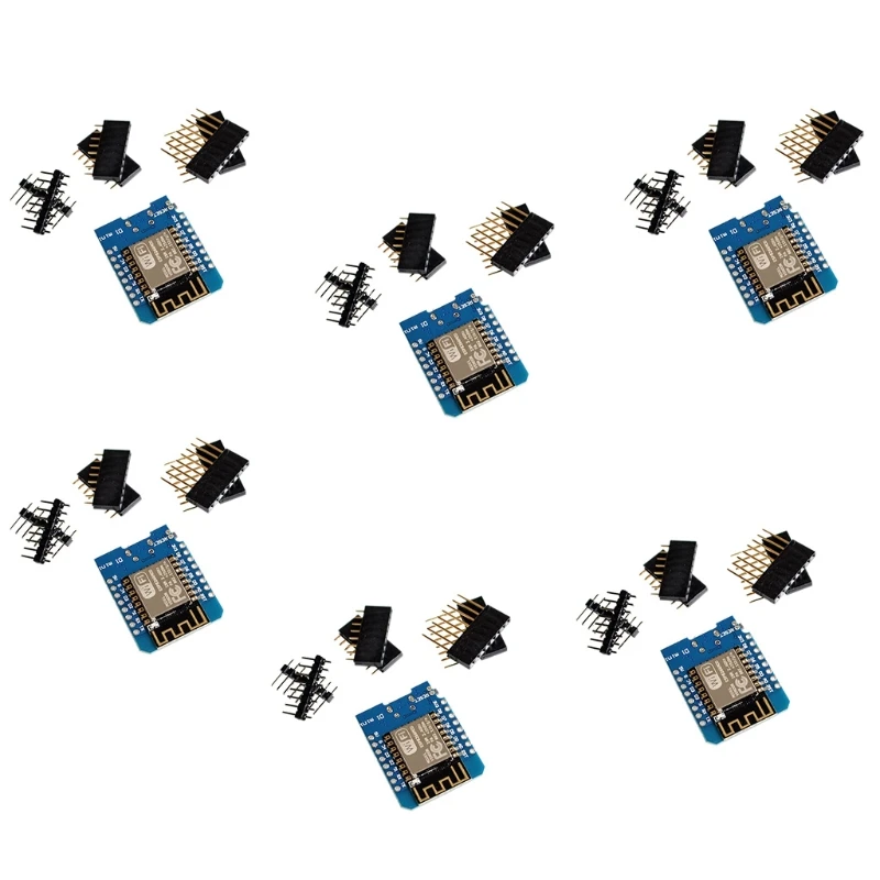 

6 Pieces Development Board NodeMcu Mini D1 Module for ESP32 ESP-WROOM-32 L41E