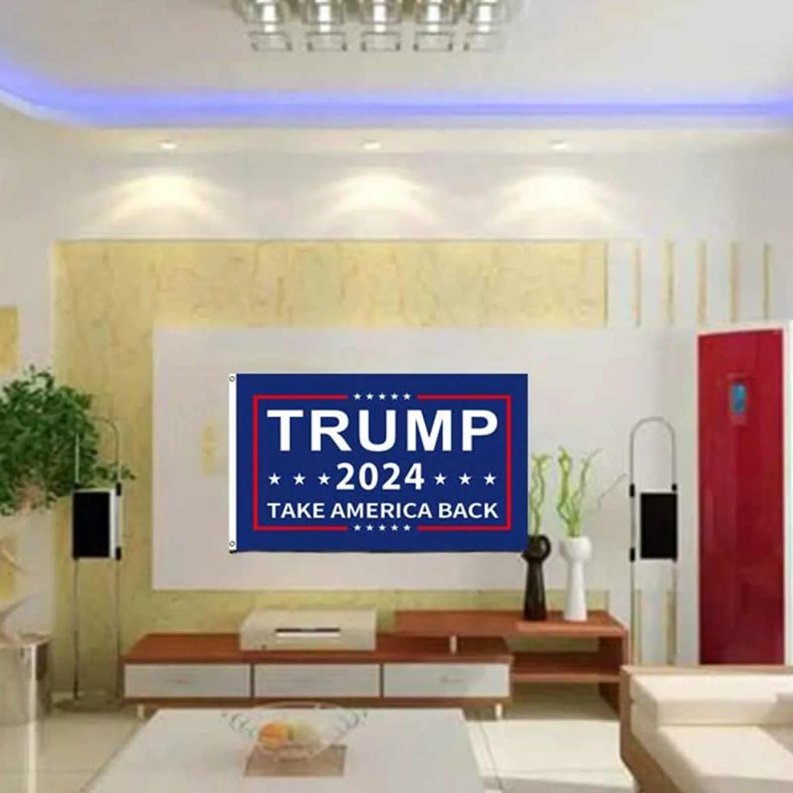 Флаг Дональда трубы для 2024 года поддержка выборов президента аксессуары сада