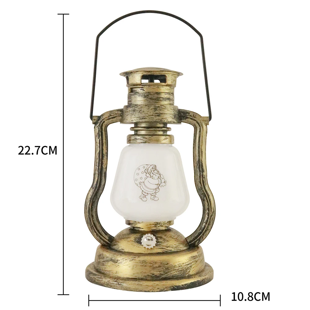 

Retro Christmas Kerosene Lantern Portable Light Outdoor Courtyard Garden LED Flame Candle Lamp For Home Desktop Decoration Lamp