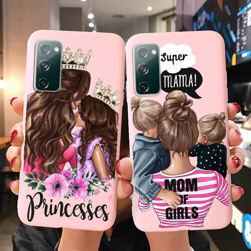 

Fashion Mom Baby Girl Phone Case For Samsung J8 2018 J5 Prime 2017 J6 Plus J4 J2 Pro Cases M51 M31S M31 M30s M30 M10 Cover Funda