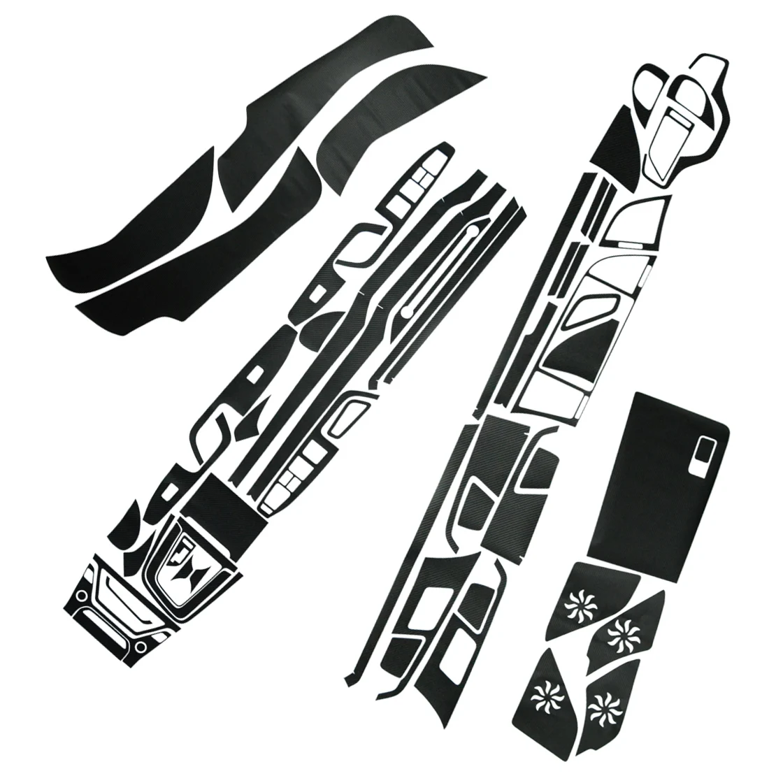 

Автомобильный 3D углеродного волокна для панели управления окон пленка Внутренняя крышка украшения комплект подходит для Hyundai Elantra 2017 2018 2019 ...