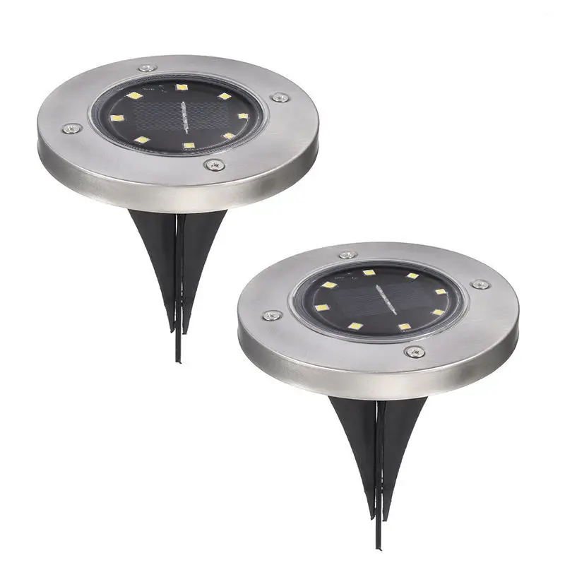Solar Light 4 / 8 LED Ground Lamps Yard Lawn Power Buried Under Lamp Outdoor Path Garden Decking Street | Лампы и освещение