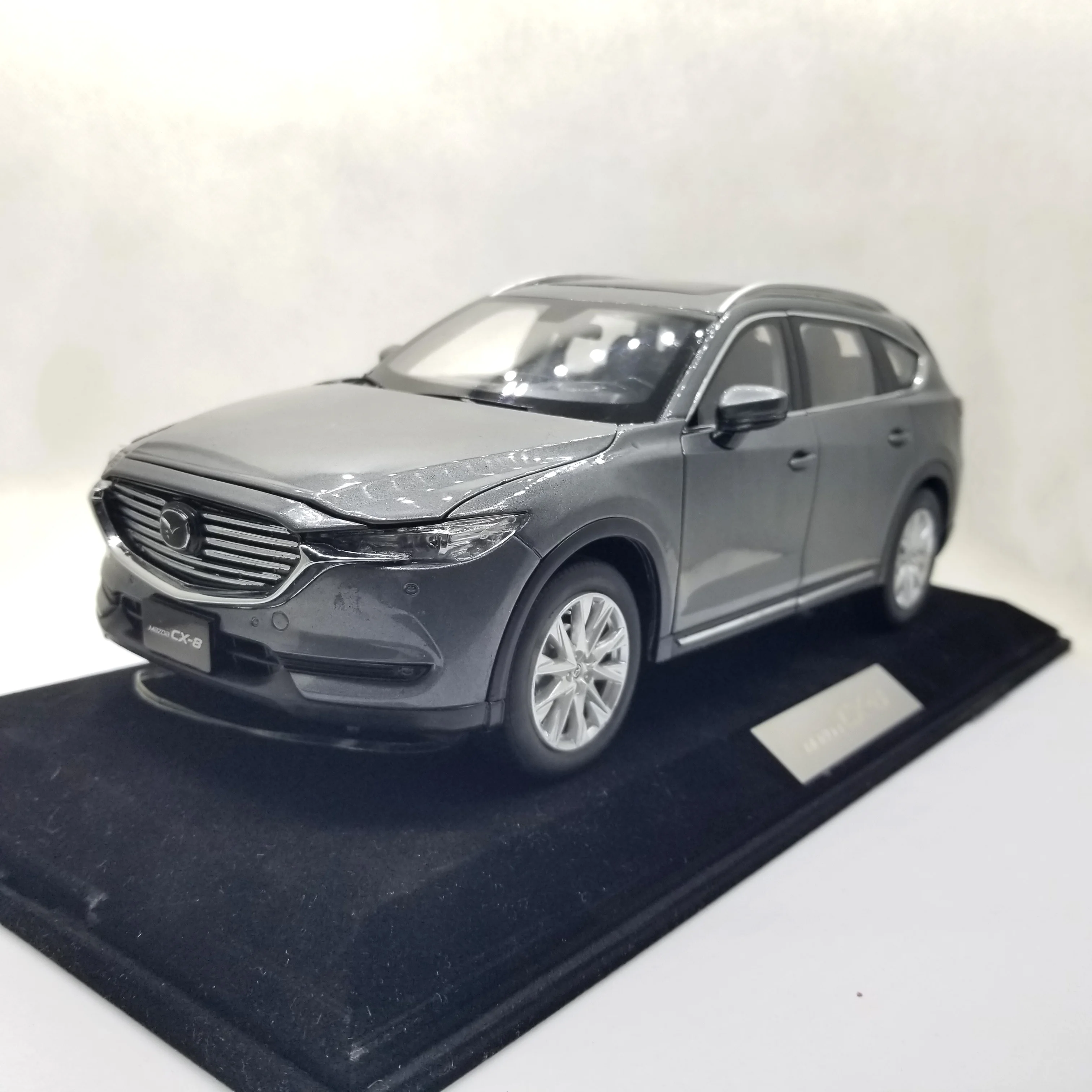

1:18 литая модель для Mazda CX-8 2019 серый внедорожник редкий сплав игрушечный автомобиль миниатюрная коллекция подарок CX8 CX 8