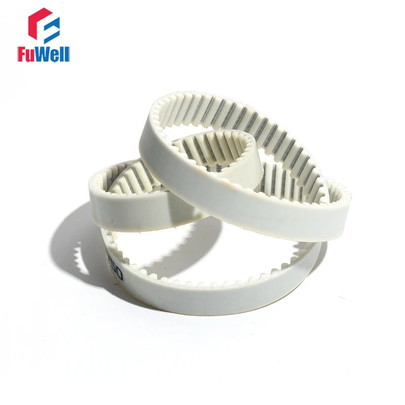 Ремень ГРМ HTD5M, полиуретан, ширина 15/20/25/30 мм, зубчатый ремень 930/935/940/945/950/970 мм, белый, полиуретан