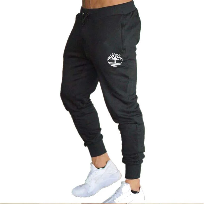 

Men's jogging casual pants fitness men's sportswear sportswear bottoms tight-fitting sports pants trousers black gym jogging spo