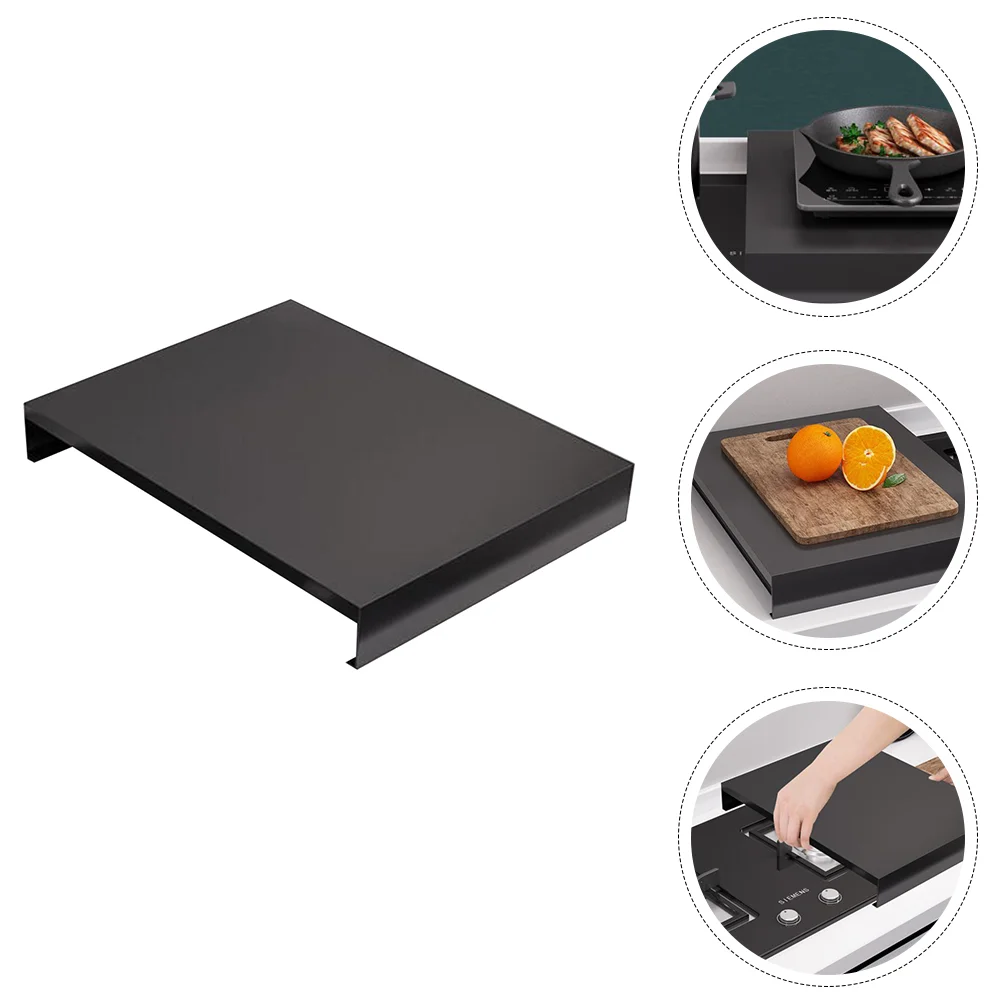 

1Pc Creative Kitchen Storage Rack Durable Home Induction Cooker Shelf (Black)
