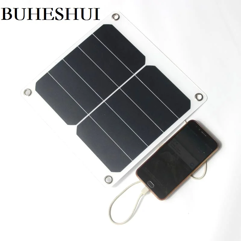 

BUHESHUI 20W 5V Portable Solar Panel Charger Outdoor travel Solar Charger Sunpower Panel Free Shipping