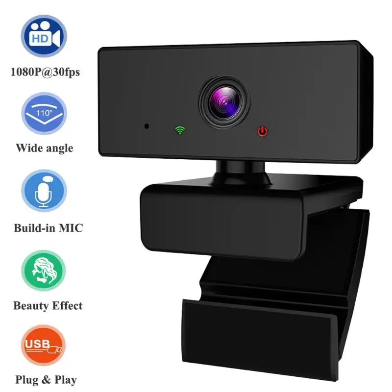 

Portable Mini Webcam PC Camera Convenient Live Broadcast with Microphone Digital