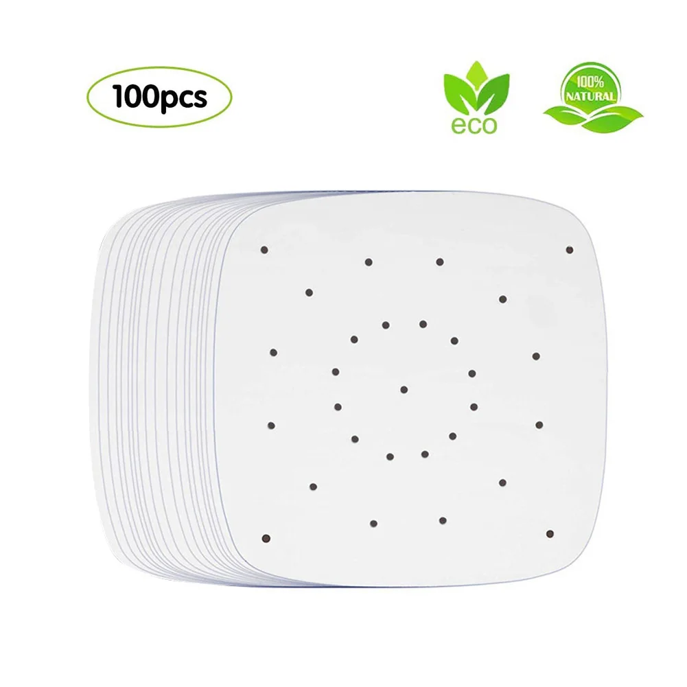 100 листов бумажная Паровая фритюрница с отверстием для перфорации пергаментная