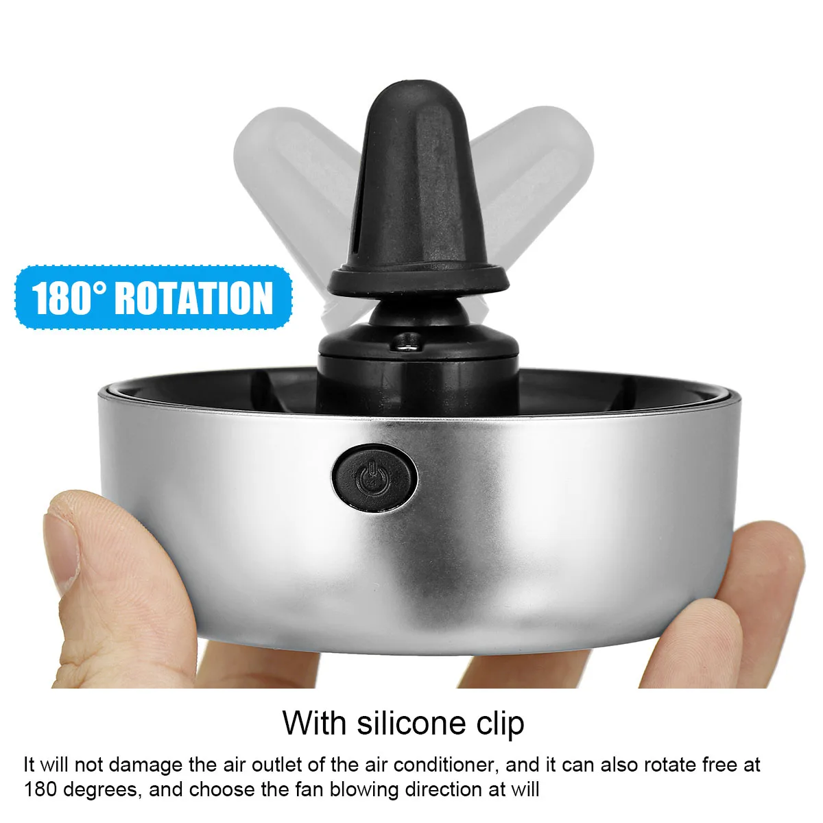 

Car Fan USB Suction Cup Car Seat Back Single Head Car Fan Universal Large Wind Three Speed Control USB Car Fan For Car Air Outle