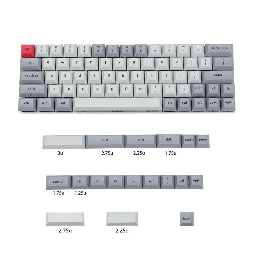 

YMDK DSA профиль 61 64 68 Minila краситель Subimation набор клавиш толстые PBT для Cherry MX GH60 XD64 GK64 Tada68 Minila DZ60 SP64