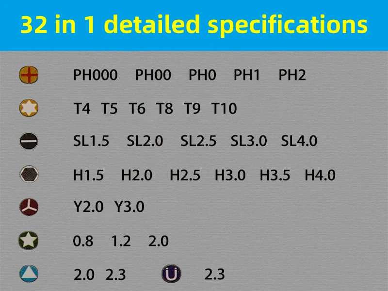 Набор прецизионных отверток 32 в 1 набор инструментов для ремонта и открытия