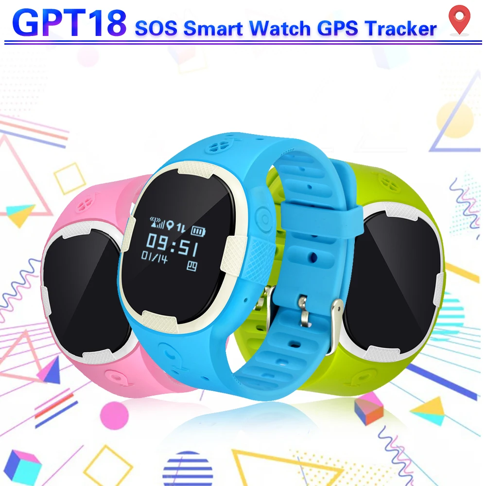 2G GPT18 GPS часы Позиционирование трекер WiFi Водонепроницаемый Анти потеря для детей