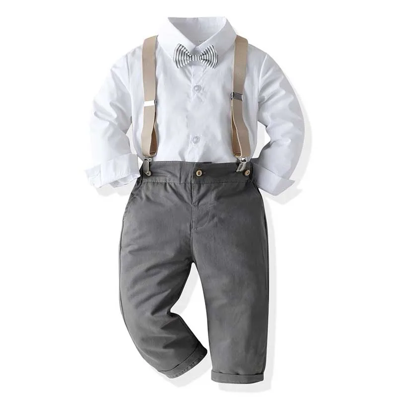 Детские костюмы джентльменов для маленьких мальчиков официальный хлопковый