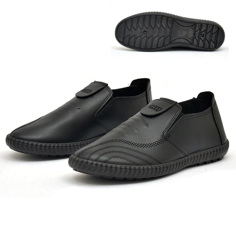 Мужские повседневные кожаные туфли Мужская обувь в итальянском стиле летние