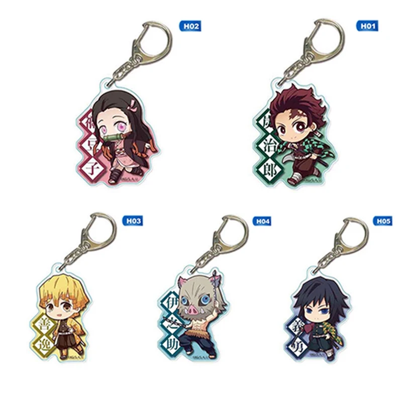 Anime Demon Slayer: Kimetsu no Yaiba Key Chains Keychain Cosplay Acrylic Pendant Keyring Gift For Friend | Украшения и аксессуары