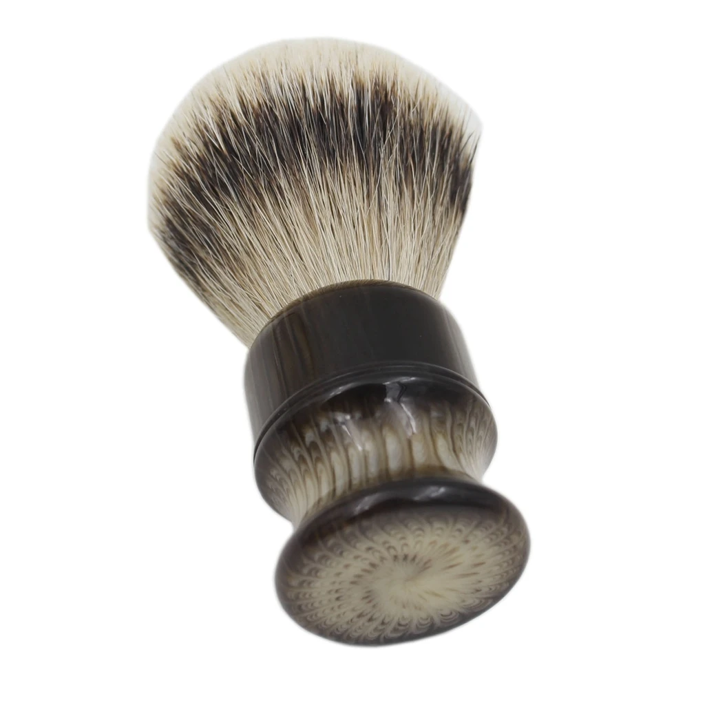 Кисть для бритья из искусственного гудка с полимерной ручкой|shaving brush|badger hair shaving