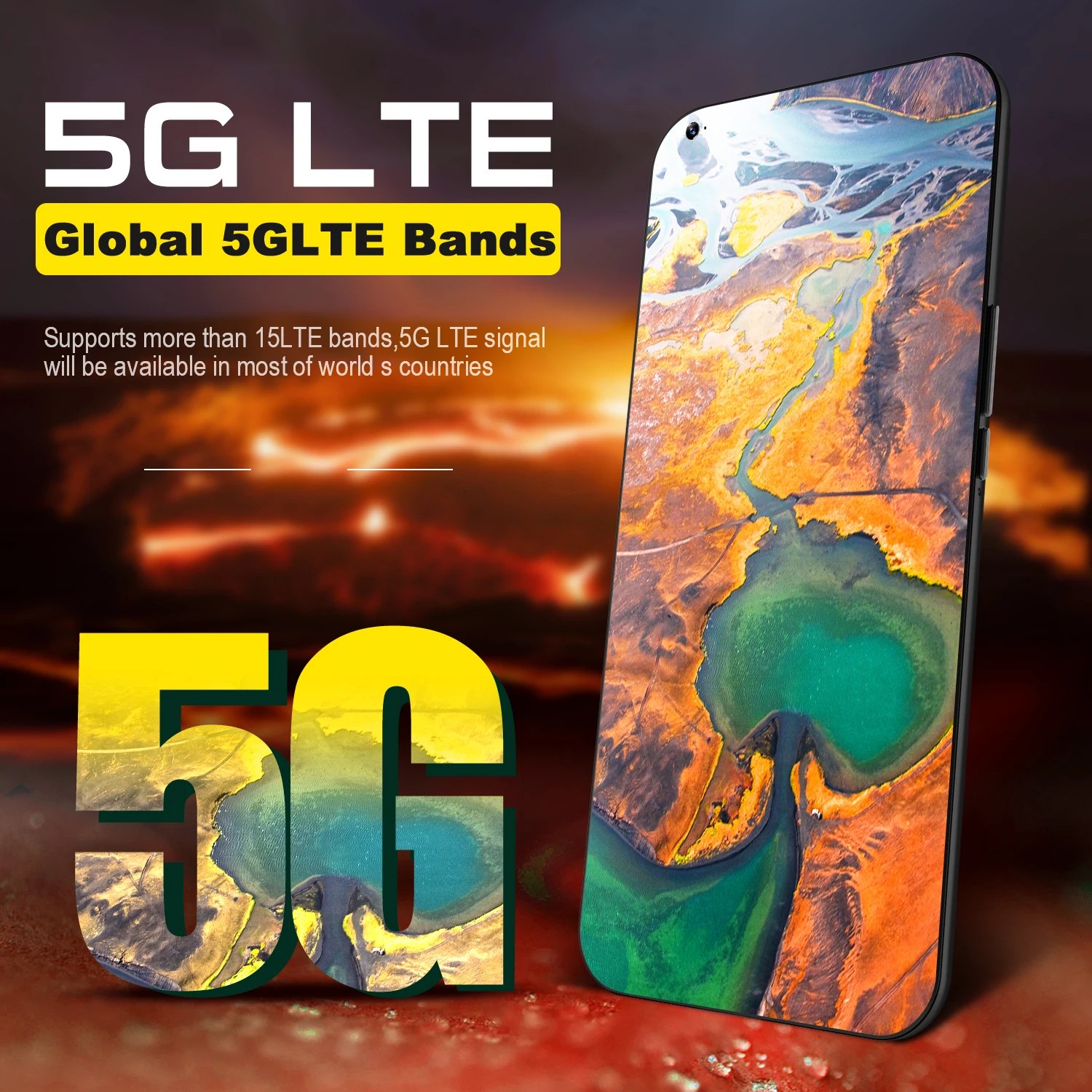 S21 Ultra-Tel&eacute;fono M&oacute;vil Inteligente, smartphone con pantalla de 7,3 pulgadas, 24 + 48MP, Android 10 Core, MTK6889, SIM Dual, 4G, LTE, 5G, 6800mAh-5