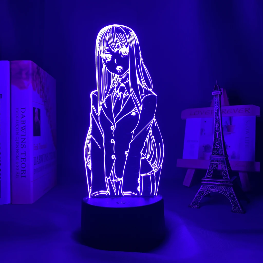 3d Светодиодная лампа внешний аниме Саки йошида для спальни декоративный