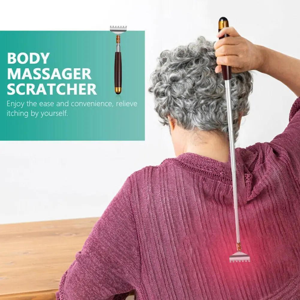 

Multifunction Steel Back Scratcher Telescopic Extendable Cool Body Massager Handy Pocket Pen Clip Relaxation Back Scra