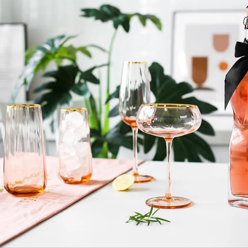 Креативный бокал для шампанского в скандинавском стиле вина чая отеля tazza vetro 230 460