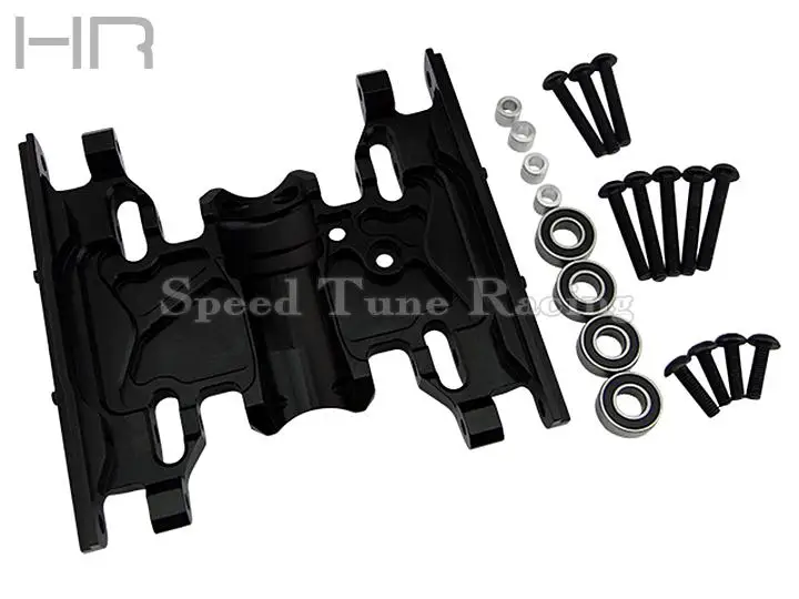 Средняя защита коробки передач из алюминиевого сплава Hot Racing с ЧПУ для AXIAL SCX10II 90046