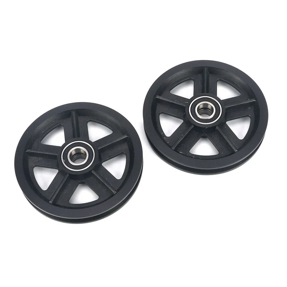 

120*15mm Zinc Alloy Rollers Sliding Barn Door Hardware Rollers Door Pulley Wheels Hanging Rail Roller Furniture Hardware Parts