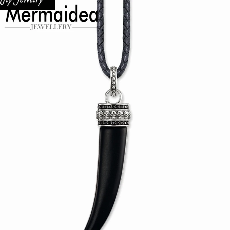 Кожаные ожерелья с тигром и зубами Вечерние стильные модные ювелирные изделия