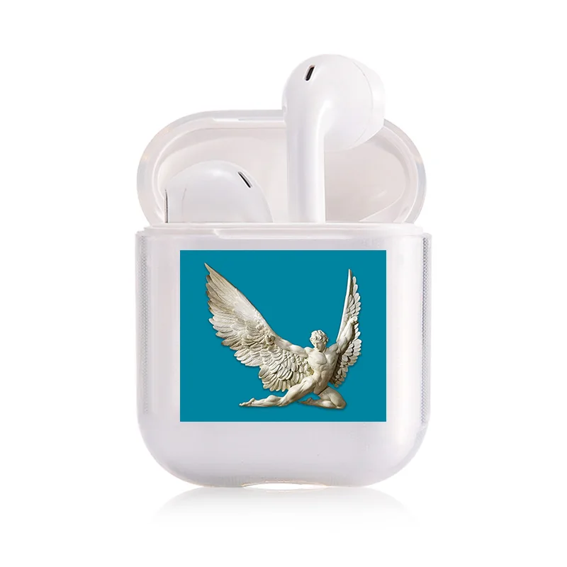 Милый чехол для Apple airpods чехол со смешными героями из мультфильмов статуи искусство Беспроводной Bluetooth наушники чехол для переноски 1/2 мягкие Защитный чехол - Цвет: I201087