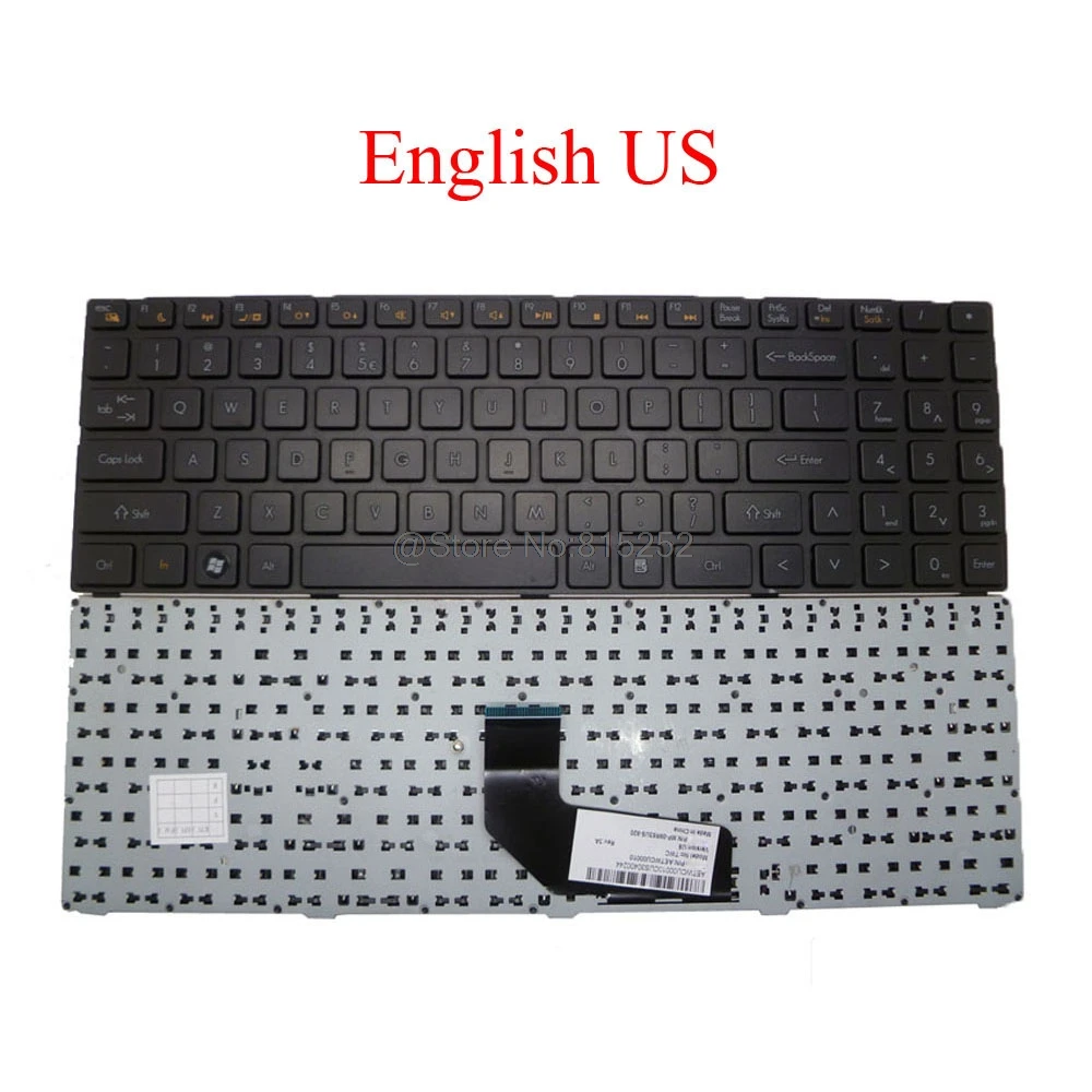 Ноутбук США RU Клавиатура для Quanta TWC TWJ MP 09R63SU 920 09R63US 920W AETWCU00010 Английский Русский