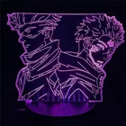 3D аниме лампа Satoru Gojo Jujutsu кайсен светодиодный ночной Светильник Юдзи Itadori для комнаты деко подарок на день рождения Kawaii номер Декор Светильник s