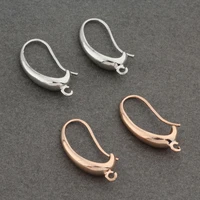 smooth design unusual earrings 585 rose gold color copper long earring hooks diy making supplies jewelry 2022 jewelry