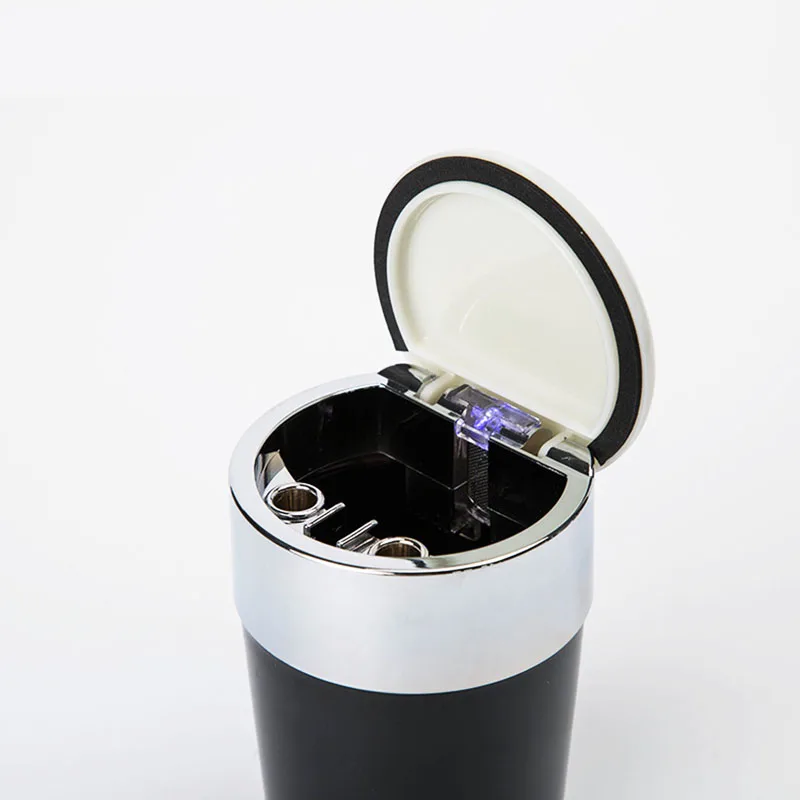 

Auto Interior Led Lights with Cover Creative Smokeless Cup Cigarette Holder Multifunction Car Supplies Universal Ashtray