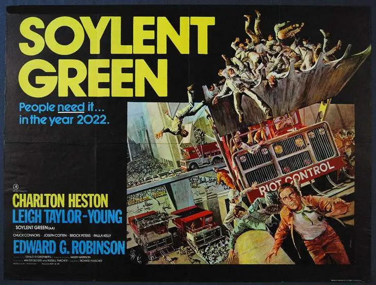 

Hot Rare SOYLENT GREEN Movie Art SILK POSTER Wall Art Home Decorative painting
