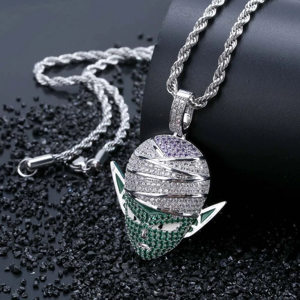 FDLK хип хоп ювелирные изделия Dragon Ball Iced Out цепи аниме Piccolo кулон кубический циркон уникальная цепочка с подвеской для мужчин женщин подарок