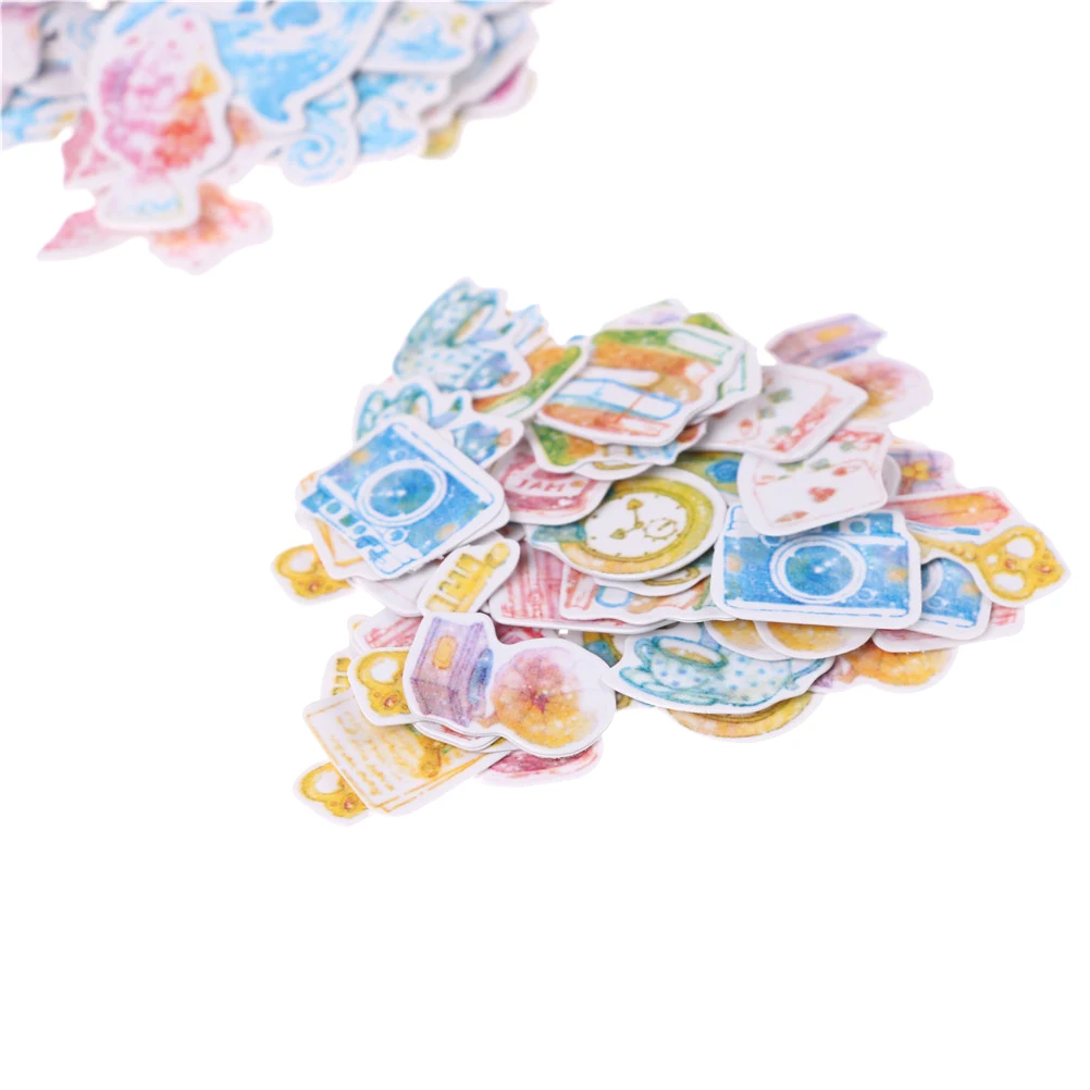 

70 Pcs/bag Cute Watercolor 3D Sticker Creative Hand Account Diary DIY Photo Album Sticker Scrapbooking Decal