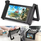 Автомобильный держатель для игровой консоли Nintendo Switch, Регулируемый Настольный держатель, подставка с поддержкой NS Switch, кронштейн для крепления на подголовник, аксессуары