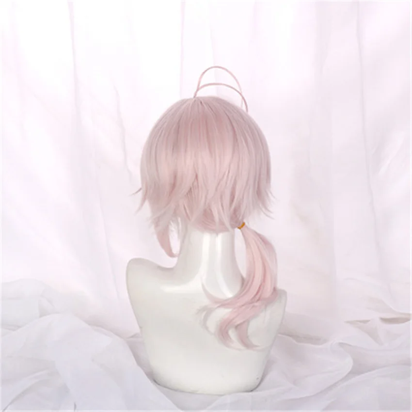 

Takerlama Genshin Impact Kazuha Cosplay 40cm Short Wig Cosplay Adult Costume Wigs Ponytail Halloween Party Game Accessories