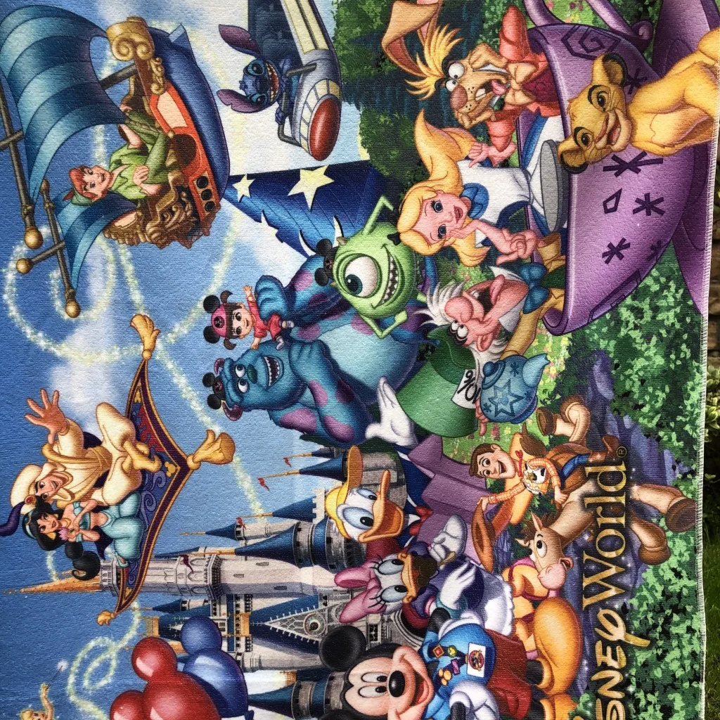 Банное полотенце Disney Land с изображением Микки Мауса и Минни Маус для детей