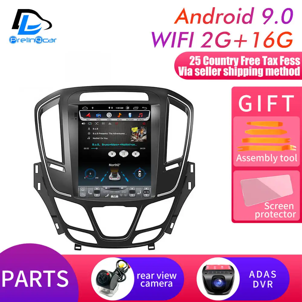 WIFI 2G16G DVR Android 9,0 2G ram Автомобильный gps Мультимедиа Стерео радиоплеер для Buick opel insignia 2009-2013 лет навигационная система - Цвет: WIFI 2G16G DVR