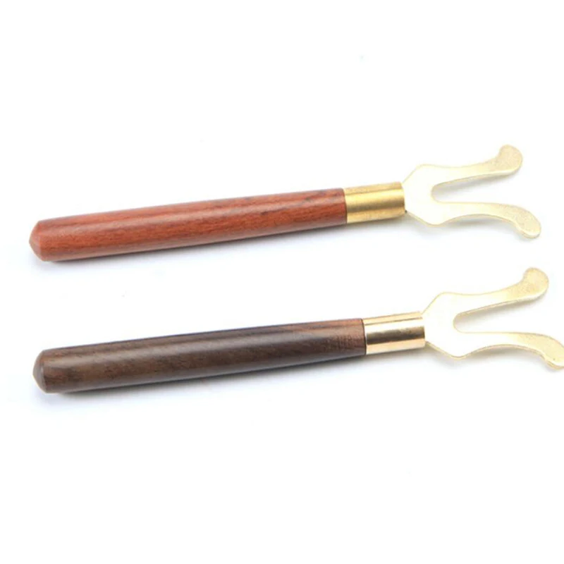 Ретро Китайский стиль зажим для чая вилка с деревянной ручкой чайник