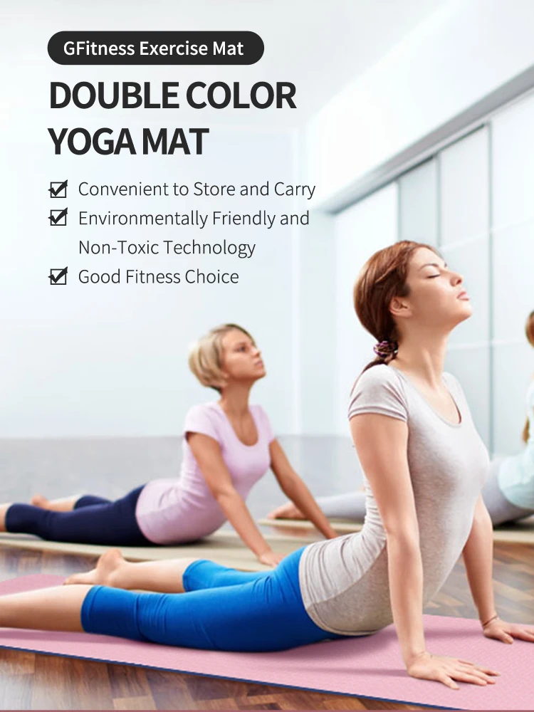 Экологичный коврик для йоги 6 мм нескользящая Нескользящая подушка упражнений