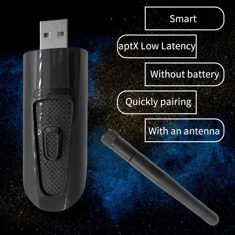 USB Bluetooth 5,0 аудио передатчик Bluetooth адаптер Bluetooth 5,0 передатчик 3,5 мм AUX беспроводной ключ для ТВ ПК