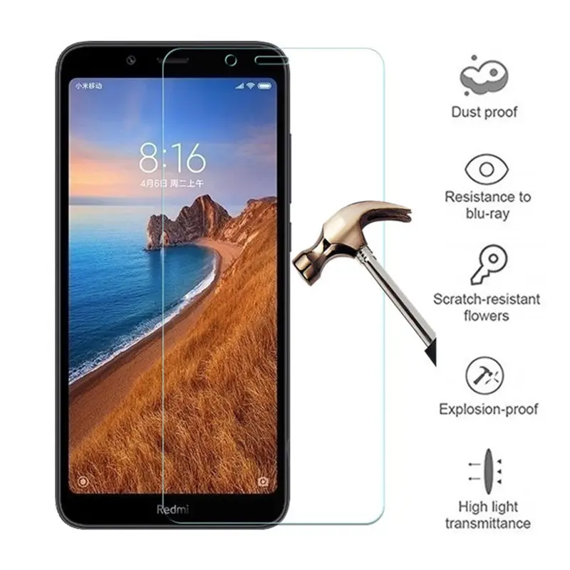 Закаленное стекло Xiaomi Redmi 7A HD 9H 2.5D Защитная пленка для экрана телефона стекло|screen