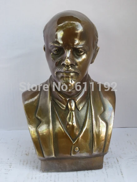 Античная Медная художественная Коллекционная Изысканная скульптура Ленина